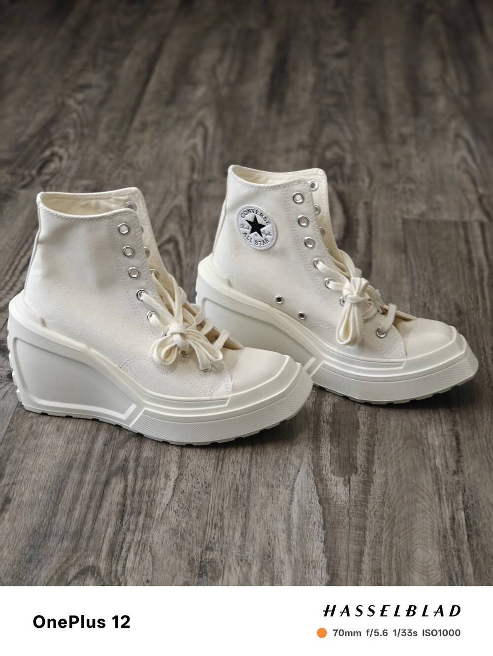 Converse Platform High-Top Sneakers in Cream